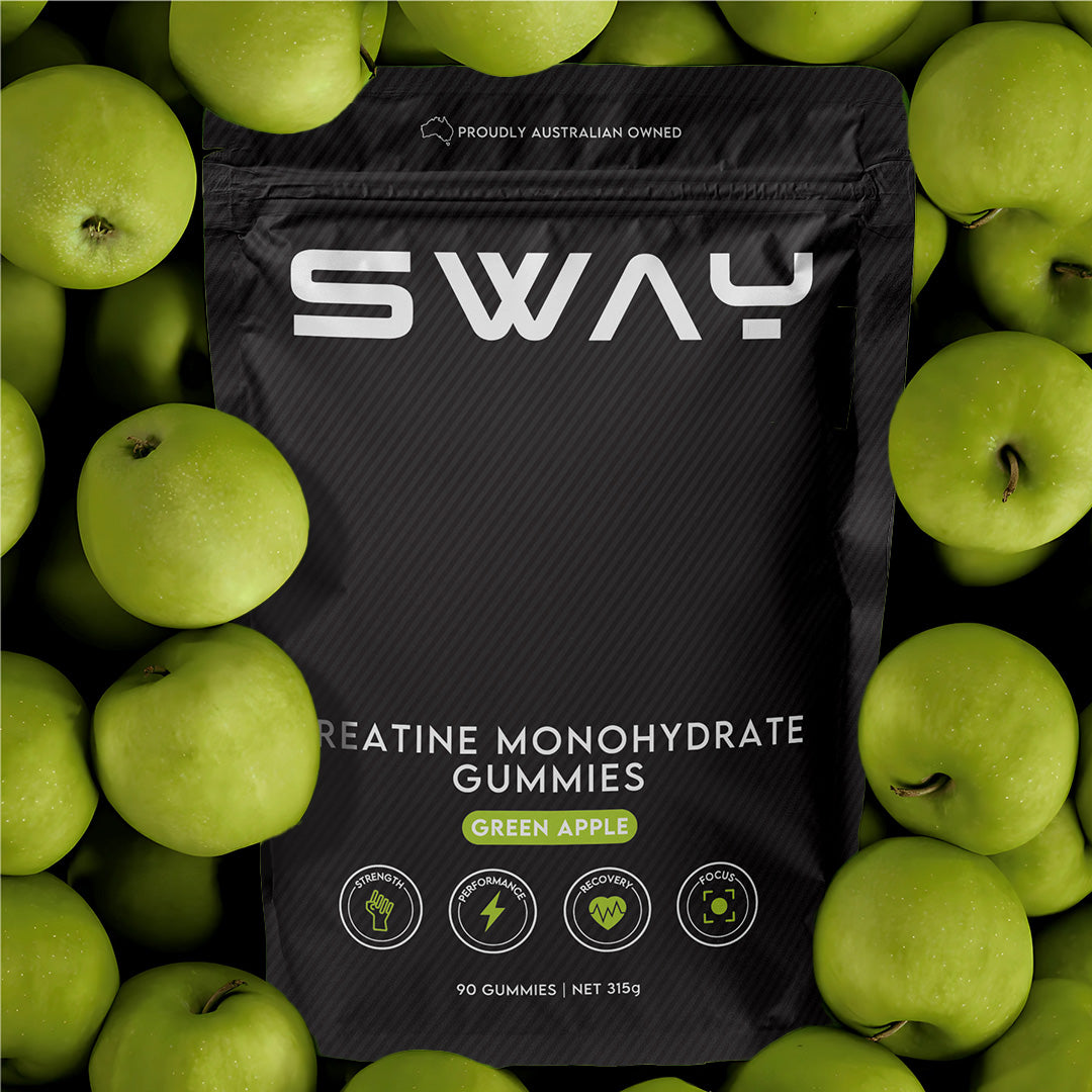 Creatine Monohydrate Gummies - Mixed Bundle 2 x 315g, Boost Muscle Strength (180 Gummies, Strawberry & Green Apple Flavour)
