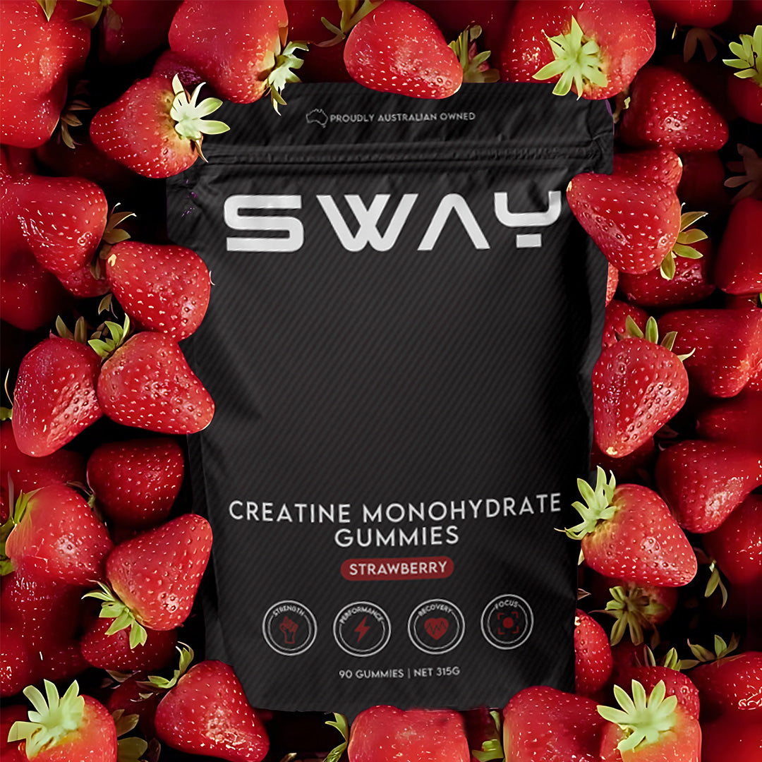 Creatine Monohydrate Gummies - (30 Serves, Strawberry Flavour)
